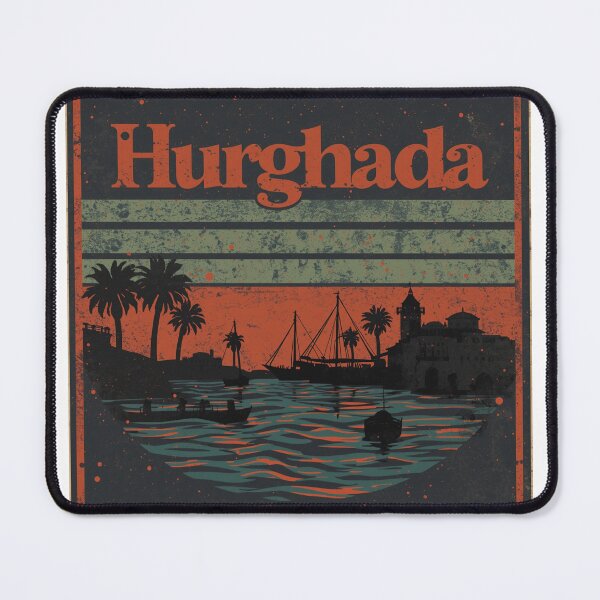 Item preview, Retro Hurghada Red Sea Vintage Poster designed and sold by PT-HalloDesigns.
