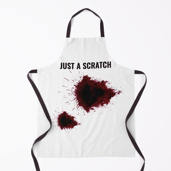 Item preview, Just A Scratch - Dark Humor Blood Splatter designed and sold by AbcDigs Studio.