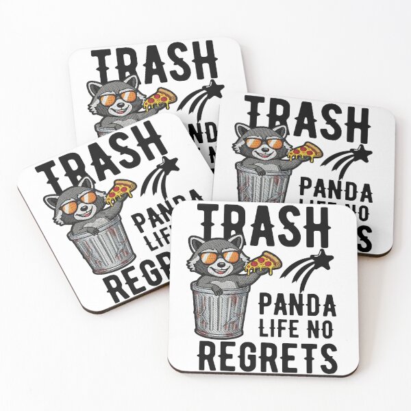Item preview, Funny Trash Panda Life No Regrets Raccoon Pizza Humor designed and sold by BornBorn.