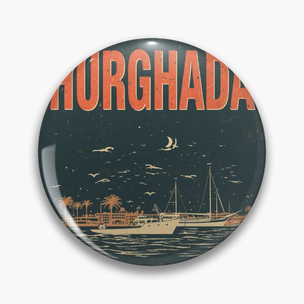 Item preview, Retro Hurghada Red Sea Vintage Poster designed and sold by PT-HalloDesigns.