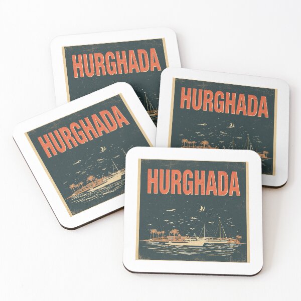 Item preview, Retro Hurghada Red Sea Vintage Poster designed and sold by PT-HalloDesigns.