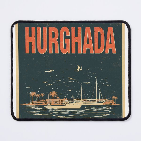 Item preview, Retro Hurghada Red Sea Vintage Poster designed and sold by PT-HalloDesigns.