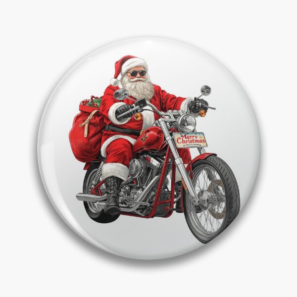 Item preview, Copy of Santa on Two Wheels – Merry Christmas Biker designed and sold by AndrewYoko.