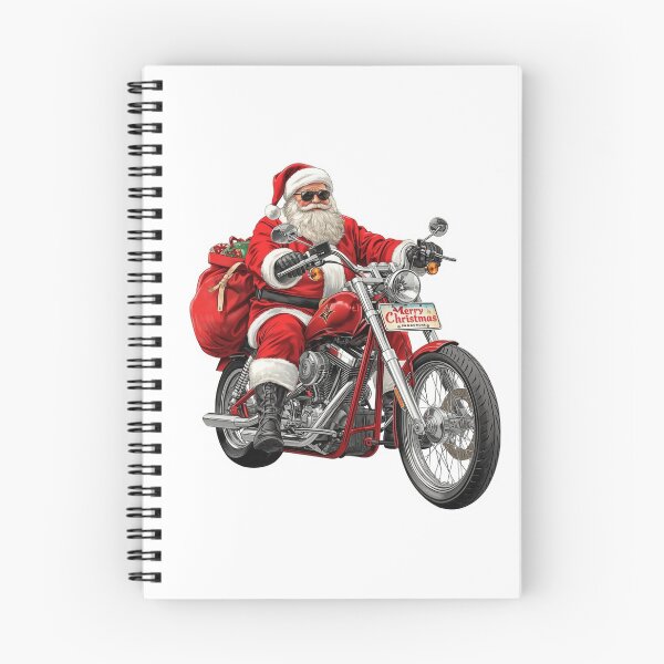 Item preview, Copy of Santa on Two Wheels – Merry Christmas Biker designed and sold by AndrewYoko.