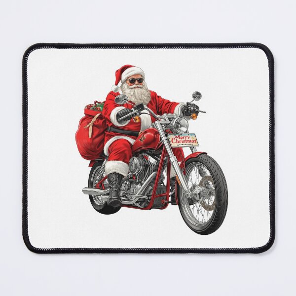 Item preview, Copy of Santa on Two Wheels – Merry Christmas Biker designed and sold by AndrewYoko.