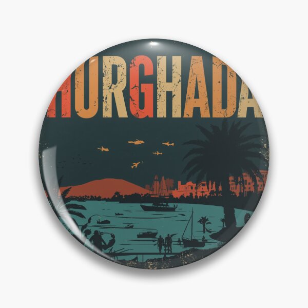 Item preview, Retro Hurghada Red Sea Vintage Poster designed and sold by PT-HalloDesigns.