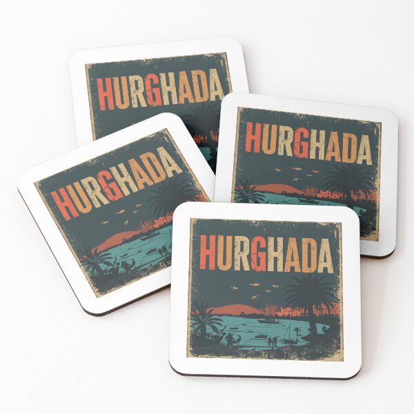 Item preview, Retro Hurghada Red Sea Vintage Poster designed and sold by PT-HalloDesigns.