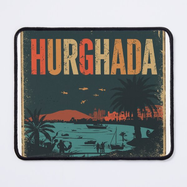 Item preview, Retro Hurghada Red Sea Vintage Poster designed and sold by PT-HalloDesigns.
