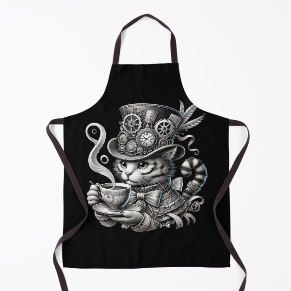 Item preview, Steampunk Cat Tea Time designed and sold by Lineer22.