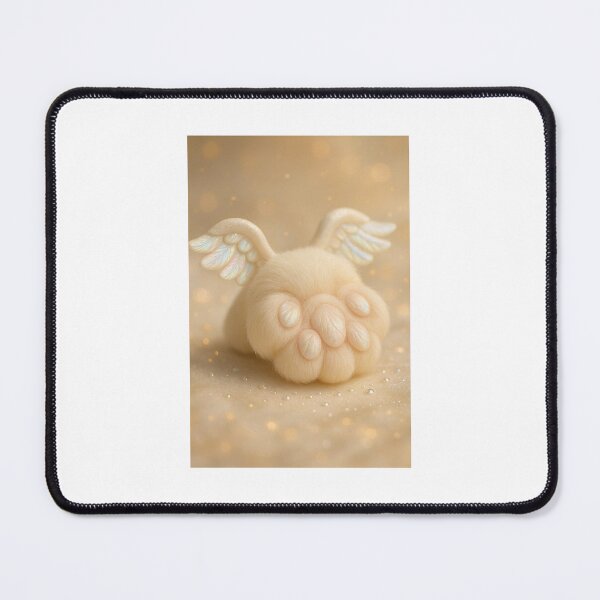 Item preview, Angel Kitty Pillow with Pearlescent Wings – Dreamy Fantasy Cat Decor designed and sold by LovelyCatGalaxy.