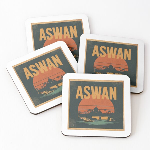 Item preview, Retro Aswan Nubian Vintage Poster designed and sold by PT-HalloDesigns.