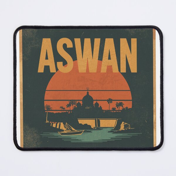 Item preview, Retro Aswan Nubian Vintage Poster designed and sold by PT-HalloDesigns.