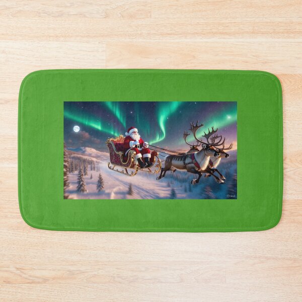 Item preview, Santa’s Magical Lapland Flight | 3D Transparent Christmas Sleigh Sticker designed and sold by Imagetore.