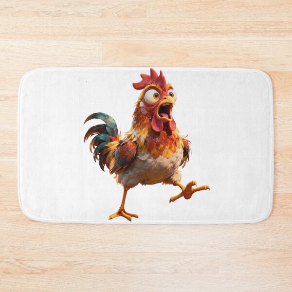 Item preview, F-CAW-F Funny Screaming Chicken - Adult Humor Pun designed and sold by w66aboo.