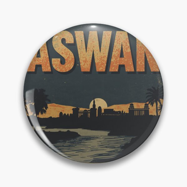 Item preview, Retro Aswan Nubian Vintage Poster designed and sold by PT-HalloDesigns.