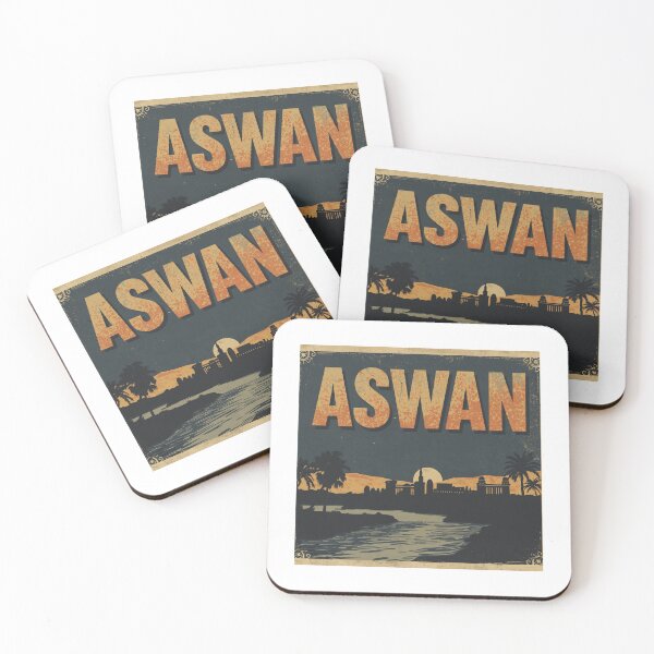 Item preview, Retro Aswan Nubian Vintage Poster designed and sold by PT-HalloDesigns.