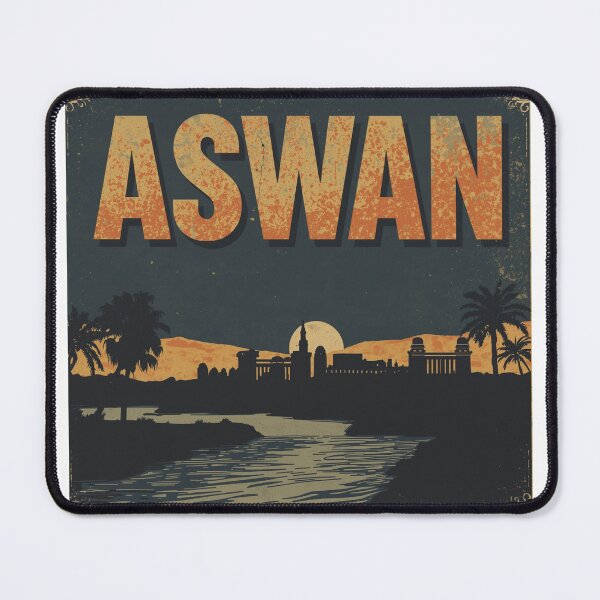 Item preview, Retro Aswan Nubian Vintage Poster designed and sold by PT-HalloDesigns.