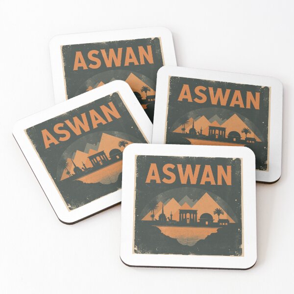 Item preview, Retro Aswan Nubian Vintage Poster designed and sold by PT-HalloDesigns.
