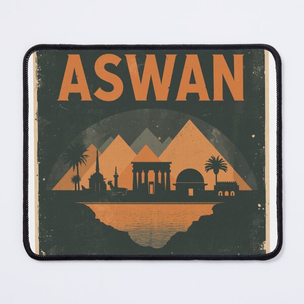 Item preview, Retro Aswan Nubian Vintage Poster designed and sold by PT-HalloDesigns.