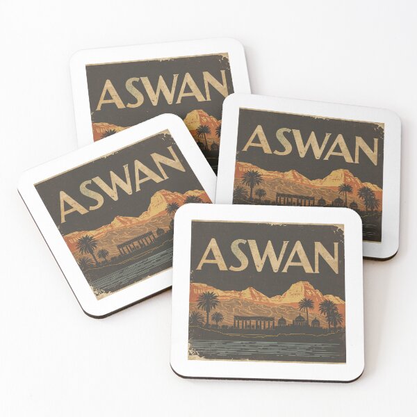 Item preview, Retro Aswan Nubian Vintage Poster designed and sold by PT-HalloDesigns.