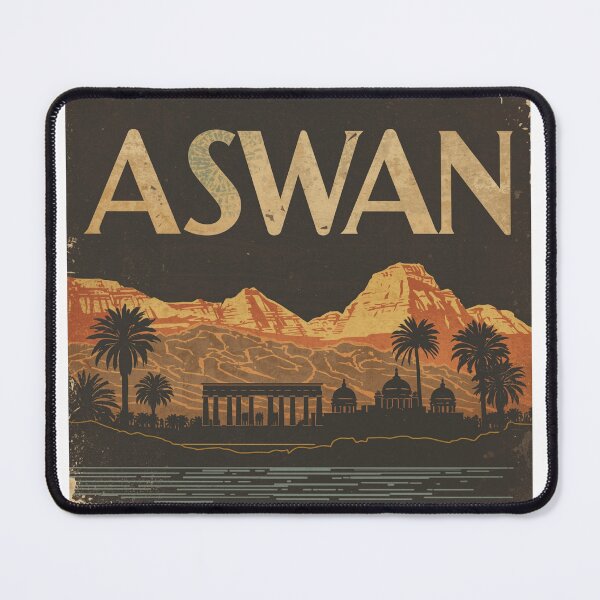 Item preview, Retro Aswan Nubian Vintage Poster designed and sold by PT-HalloDesigns.