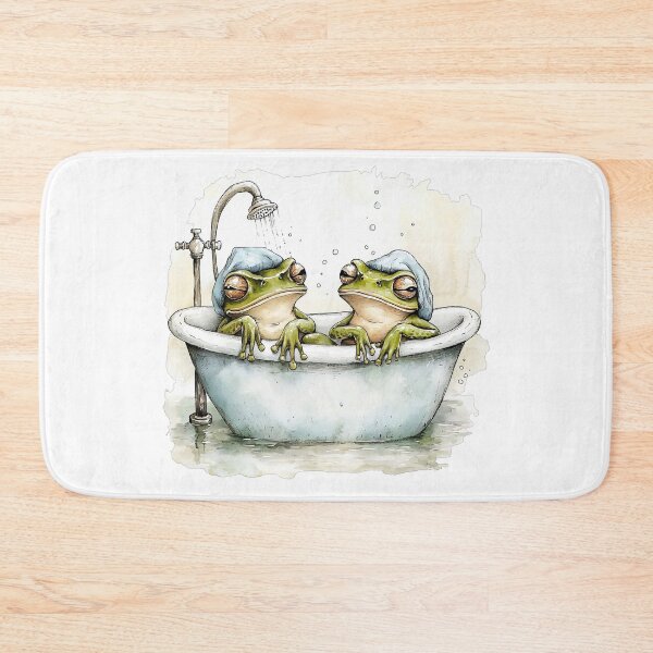 Item preview, Frogs in a Bathtub designed and sold by Liededrom..