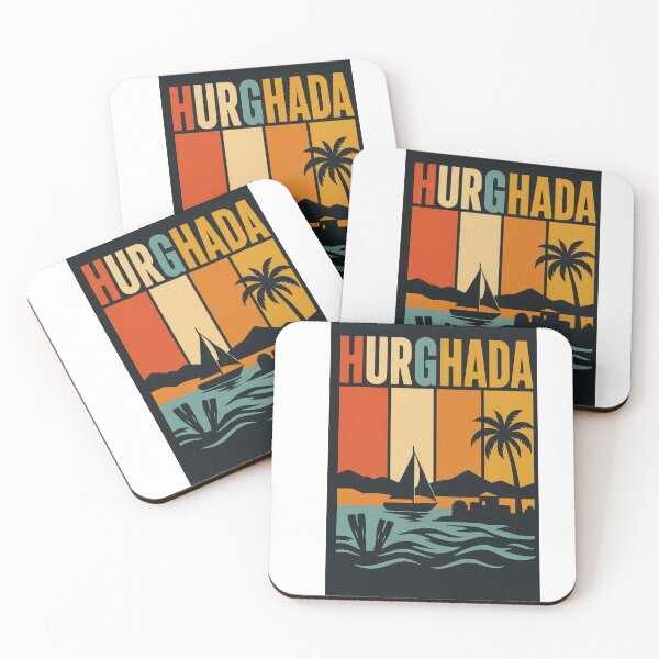 Item preview, Retro Hurghada Red Sea Vintage Poster designed and sold by PT-HalloDesigns.