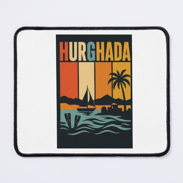 Item preview, Retro Hurghada Red Sea Vintage Poster designed and sold by PT-HalloDesigns.