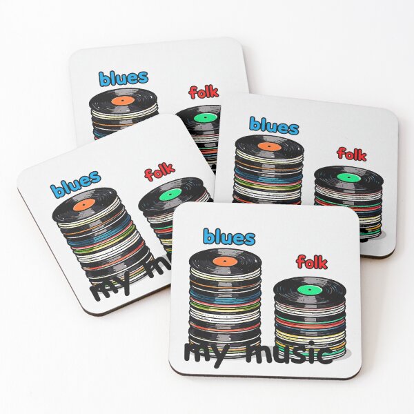 Item preview, my music blues folk music hobby colorful design designed and sold by SmashingDeals.