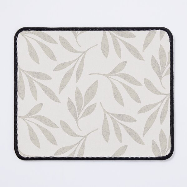 Item preview, Leafe Stem - Leafe and Wheat - grey designed and sold by Stephanie Fiona Design.