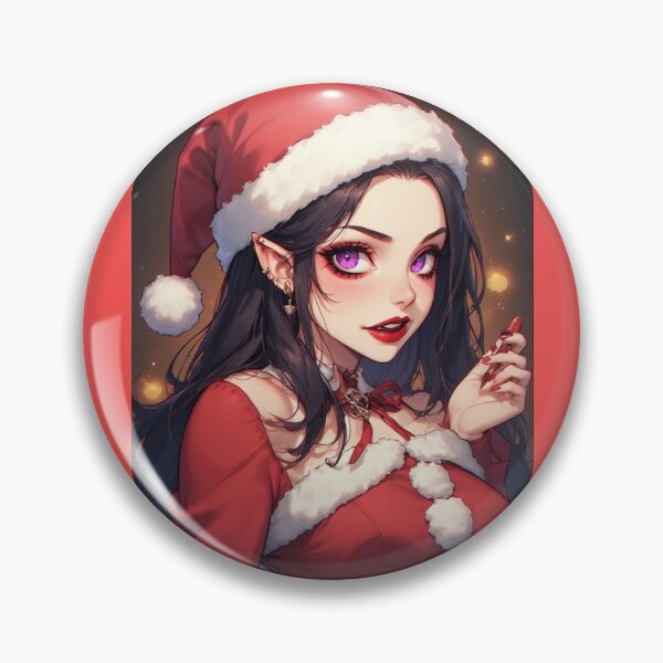 Item preview, Christmas vampire holding a lipstick designed and sold by ArtsJulian.