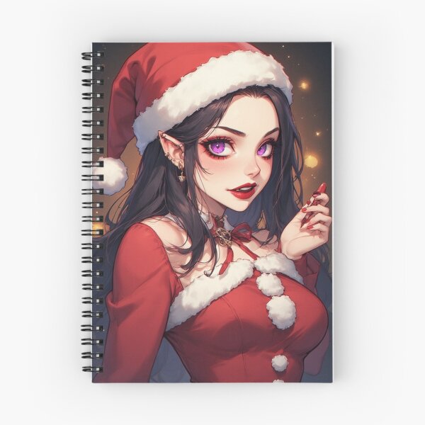 Item preview, Christmas vampire holding a lipstick designed and sold by ArtsJulian.
