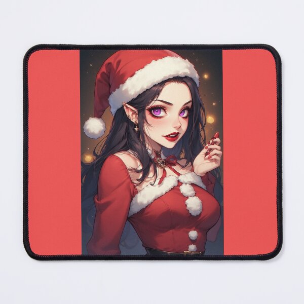 Item preview, Christmas vampire holding a lipstick designed and sold by ArtsJulian.