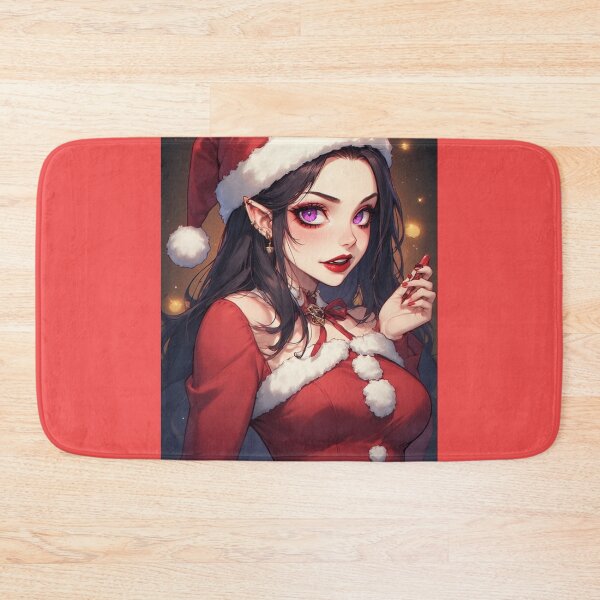 Item preview, Christmas vampire holding a lipstick designed and sold by ArtsJulian.
