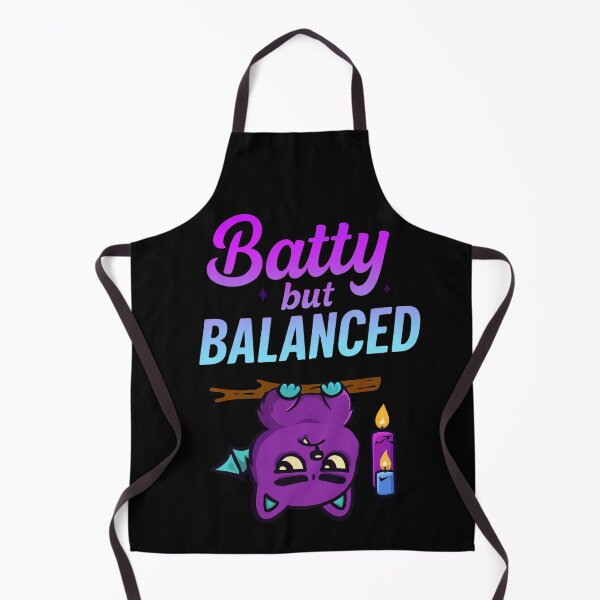 Item preview, Batty but Balanced - Cute Purple Monster designed and sold by Lia Vina.