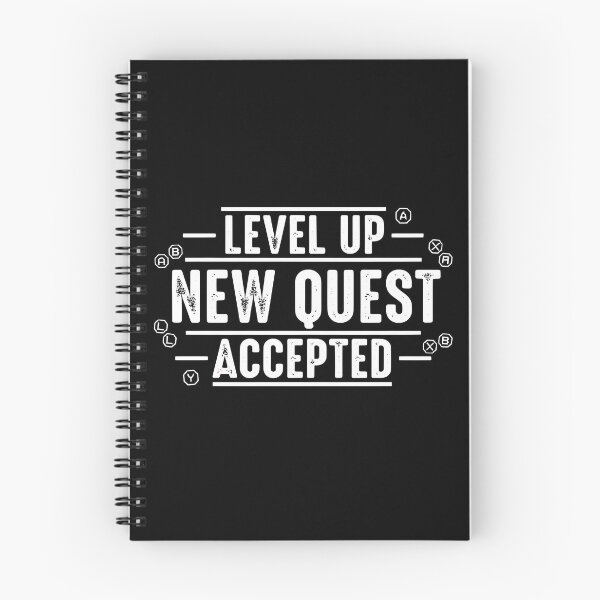 Item preview, Level Up New Quest Accepted Gaming Motivation designed and sold by AbcDigs Studio.