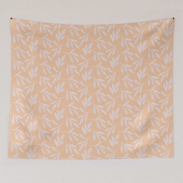 Item preview, Leafe Stem - Leafe and Wheat - orange, pink designed and sold by Stephanie Fiona Design.