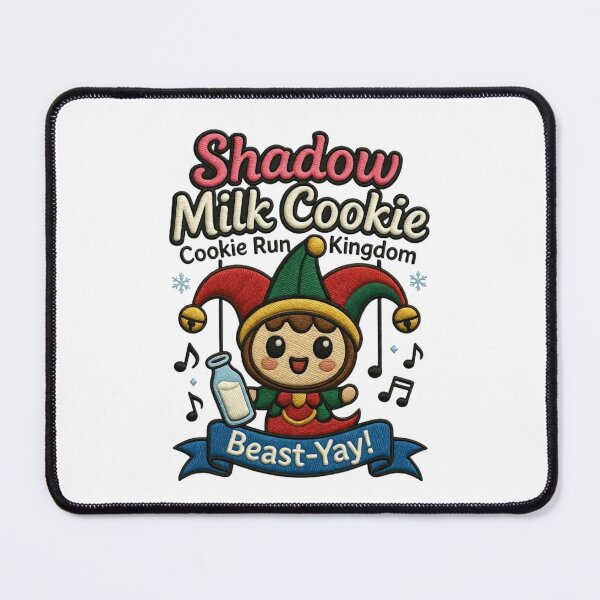 Item preview, Shadow Milk Cookie Chibi Faux Embroidery Patch Cookie Run Kingdom CRK Beast designed and sold by GeniePixel.