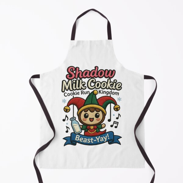 Item preview, Shadow Milk Cookie Chibi Faux Embroidery Patch Cookie Run Kingdom CRK Beast designed and sold by GeniePixel.