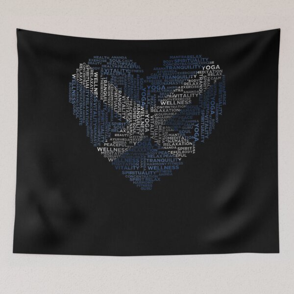 Item preview, Scottish Yoga Meditation Word Cloud Heart Design - Wellness Spirituality Gif designed and sold by Loom on the Loch.