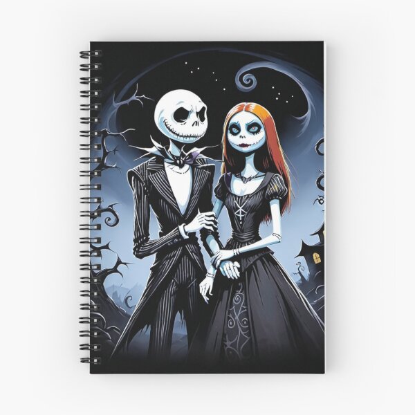 Item preview, Nightmare Before Christmas Jack and Sally's Moonlit Embrace designed and sold by LyssasMindArt.
