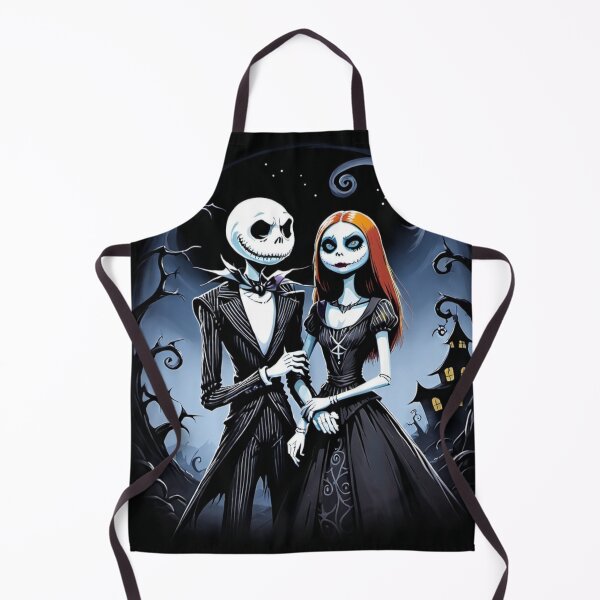 Item preview, Nightmare Before Christmas Jack and Sally's Moonlit Embrace designed and sold by LyssasMindArt.