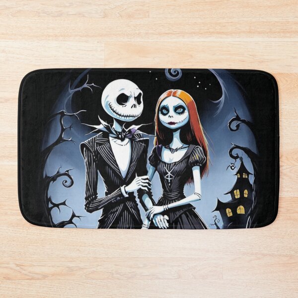 Item preview, Nightmare Before Christmas Jack and Sally's Moonlit Embrace designed and sold by LyssasMindArt.
