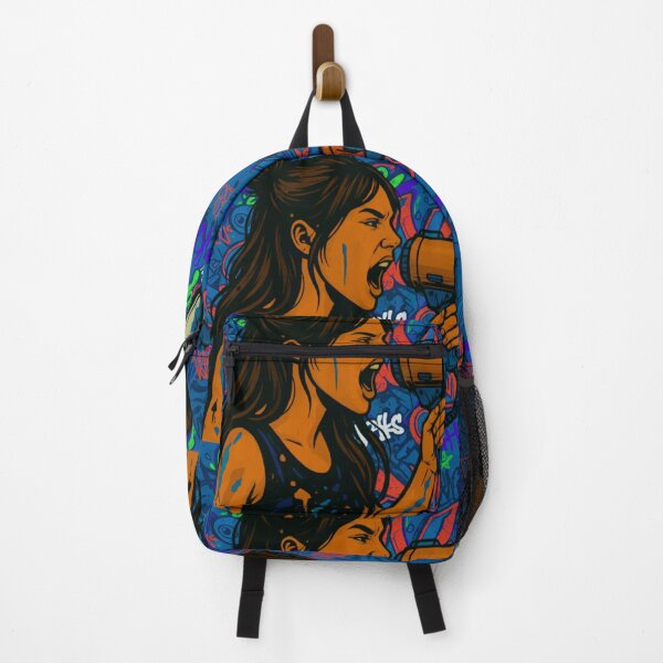 Item preview, Fierce Voice Activism - Blue Street Graffiti Pop Art designed and sold by AldenTees.