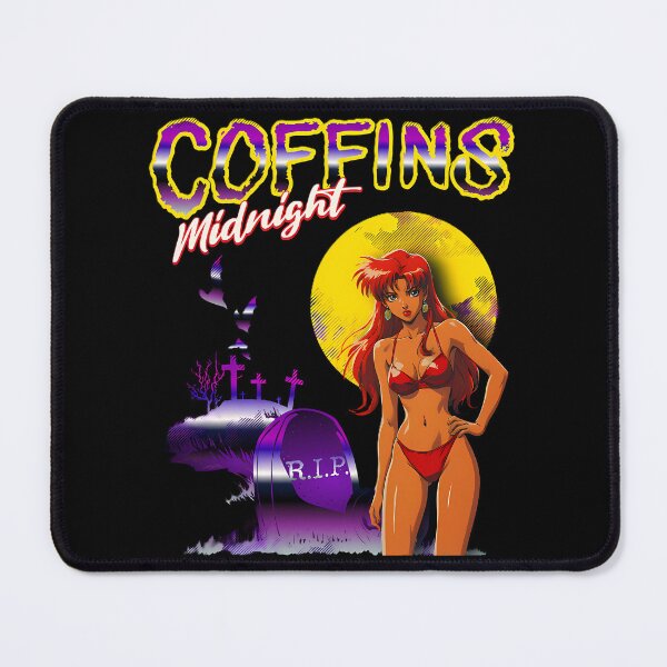 Item preview, Hell's Halloween Hottie - Retro 80s Bikini Anime Girl designed and sold by CoffinsArt.