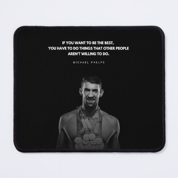 Item preview, Michael Phelps Motivational Quote Portrait designed and sold by SuccessInsanity.