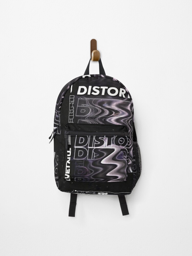 Thumbnail 1 of 3, Backpack, DISTORTED FUTURE: Metallic Ripple Effect designed and sold by Raw-Ink.