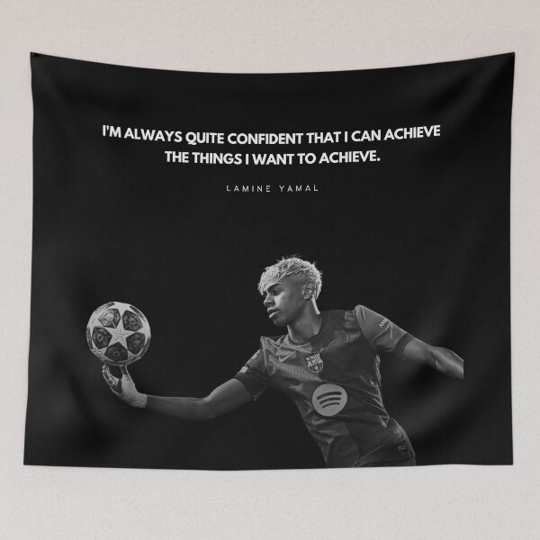 Item preview,  Lamine Yamal Motivational Quote Portrait designed and sold by SuccessInsanity.
