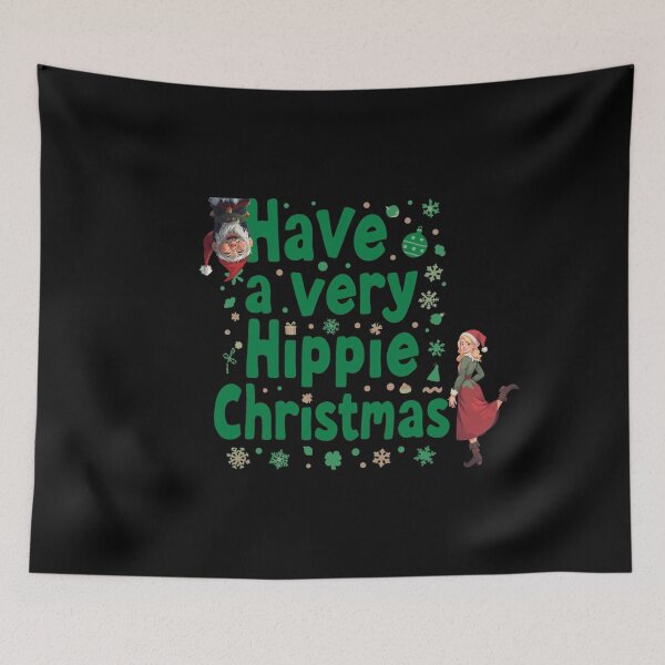 Item preview, Have a very hippie happy christmas designed and sold by TrueFeminine.