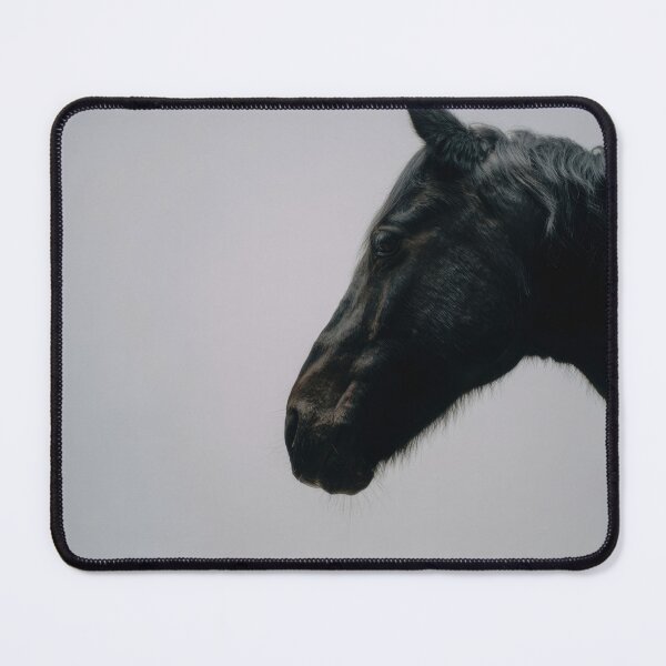 Item preview, Black horse profile in soft light designed and sold by anytka.